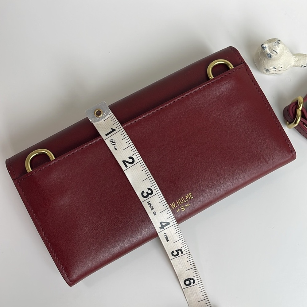 J.W. HULME Genuine Leather Turnlock Wallet Crossbody Bag - Picture 15 of 16